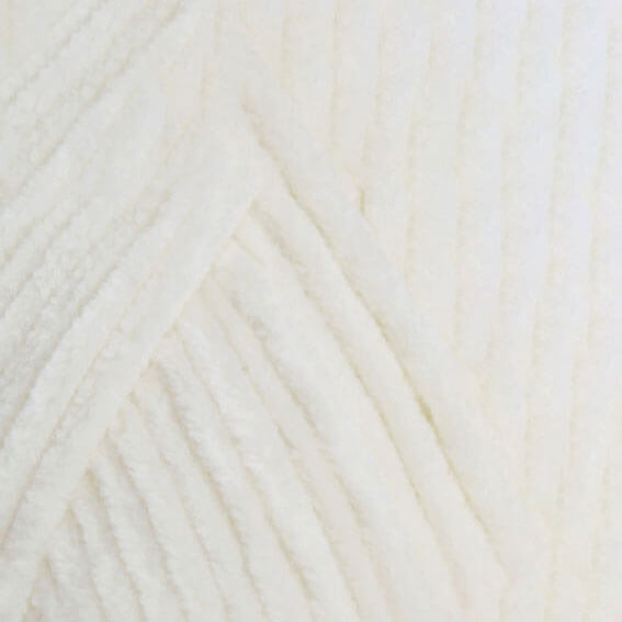 Пряжа Himalaya Dolphin Baby 80308 молочного кольору — купити плюшеву пряжу в Києві