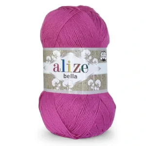 Пряжа Alize Bella 822 фуксія — 100% бавовна, купити у Києві, вул. Хорива 1А