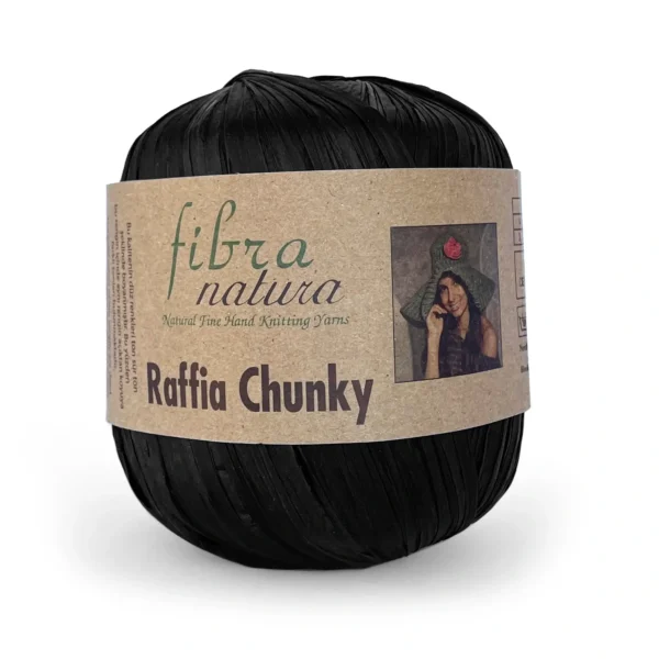 пряжа Raffia Chunky Fibranatura 114-22 чорний