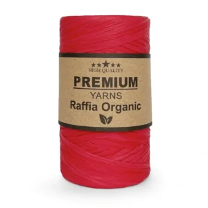 Пряжа Рафия Органик Premium - червоний мак