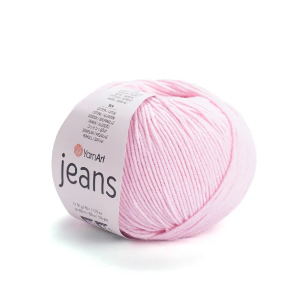 Пряжа YarnArt Jeans 18 пильно рожевий — купити в Києві в магазині пряжі на Подолі. Ярнарт Джинс для іграшок і в'язання одягу. Склад: 55% бавовна, 45% поліакрил