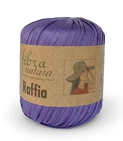 Пряжа для сумок Рафія Fibranatura купити Київ 116-08 бузковий