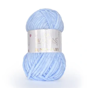 Розпродаж пряжі Київ купить Пряжа Wolans Bunny Baby 100-11 блакитний