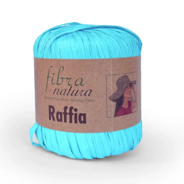 Пряжа рафія для в’язання сумок та шляп - Fibranatura Raffia 116-29 бірюзовий