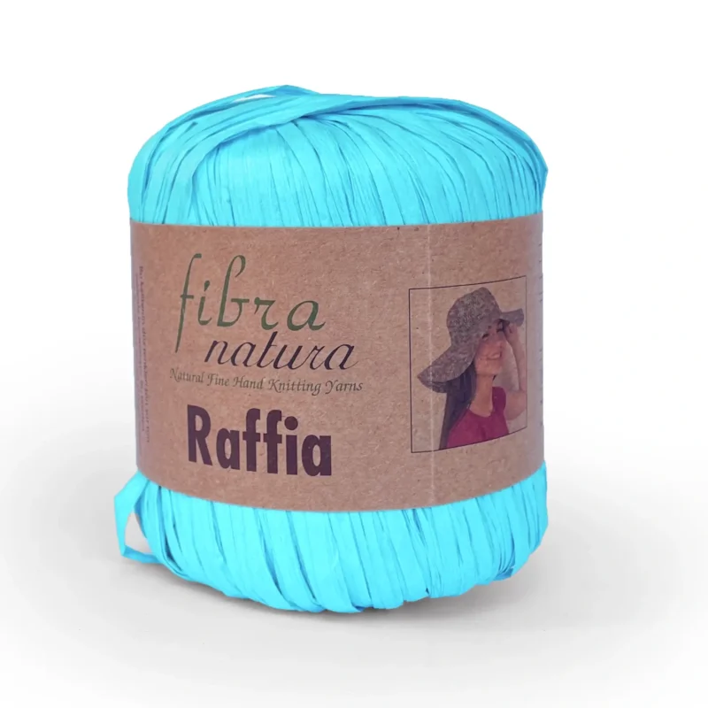 Пряжа рафія для в’язання сумок та шляп - Fibranatura Raffia 116-29 бірюзовий