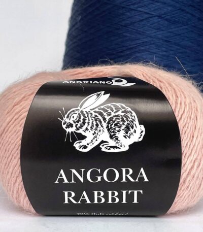 пряжа ангора 70 -Andriano Angora Rabbit 92-12 рожева пудра