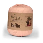 ряжа рафія для в'язання шляп та сумок – Fibranatura Raffia 116-23 Персикова пудра