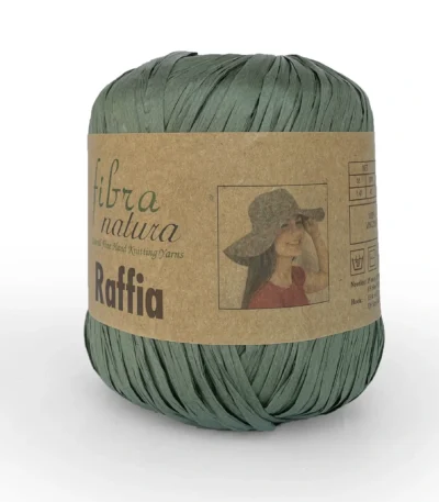 Fibra natura Raffia -116-05 хакі - Рафія Фібранатура купить Київ