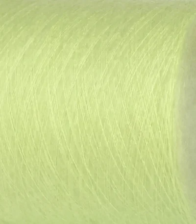 Італійська бобінна пряжа кід мохер лимонно-фісташковий Inductria Texkid 4510