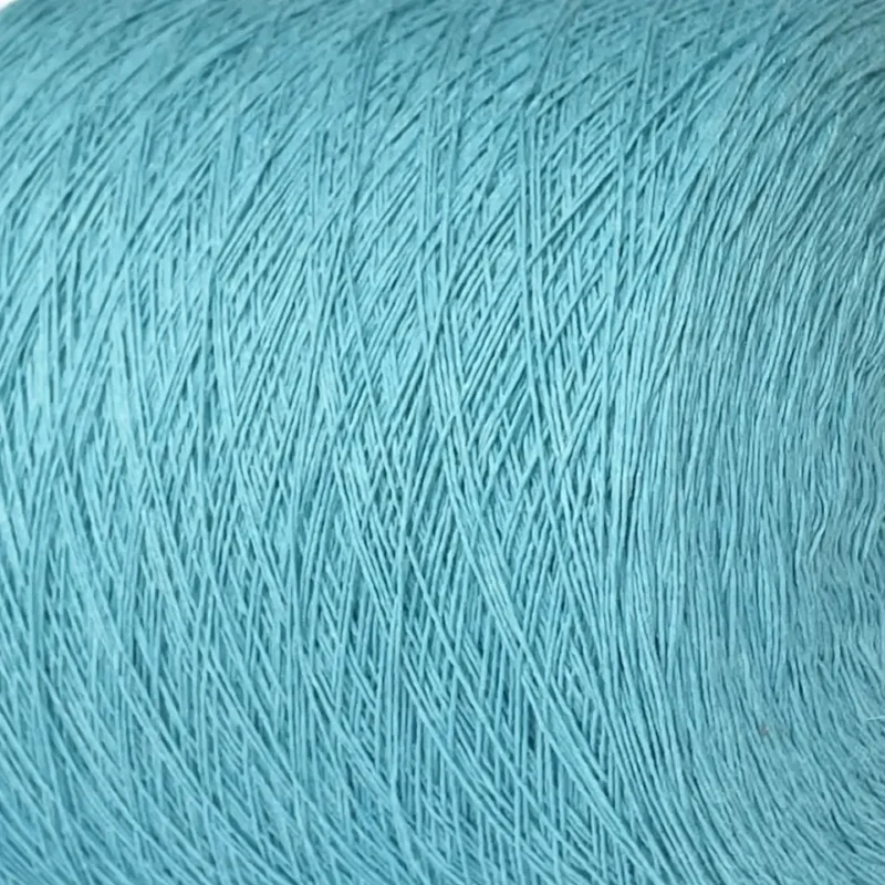 Бобінна пряжа 100% бавовна Loro Piana Cotton Street бірюза — купити в магазині пряжі на Подолі, Київ