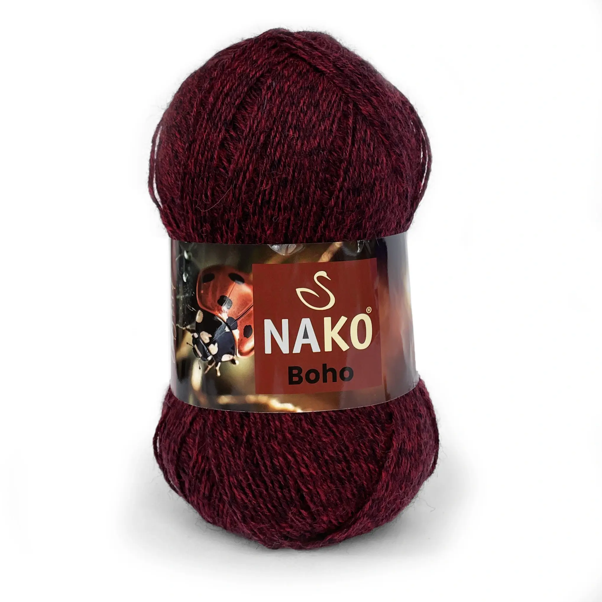 Boho20996- Нако Бохо носочна пряжа купит в магазині пряжі в Києві на Подолі Хорива 1 А. Nako Boho 20996 бордо меланж
