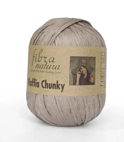 Raffia Chunky Fibranatura 114-20 сіро-бежевий — купити в магазині пряжі Київ Поділ