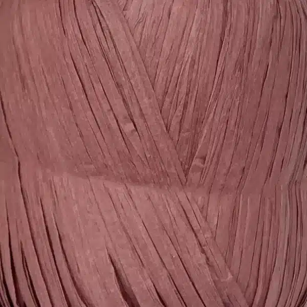 Fibra Natura Raffia Chunky 114-07 махагон — натуральна стрічкова пряжа