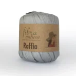 Fibranatura Raffia 116-11 сірий — пряжа рафия купить Украина для літніх виробів