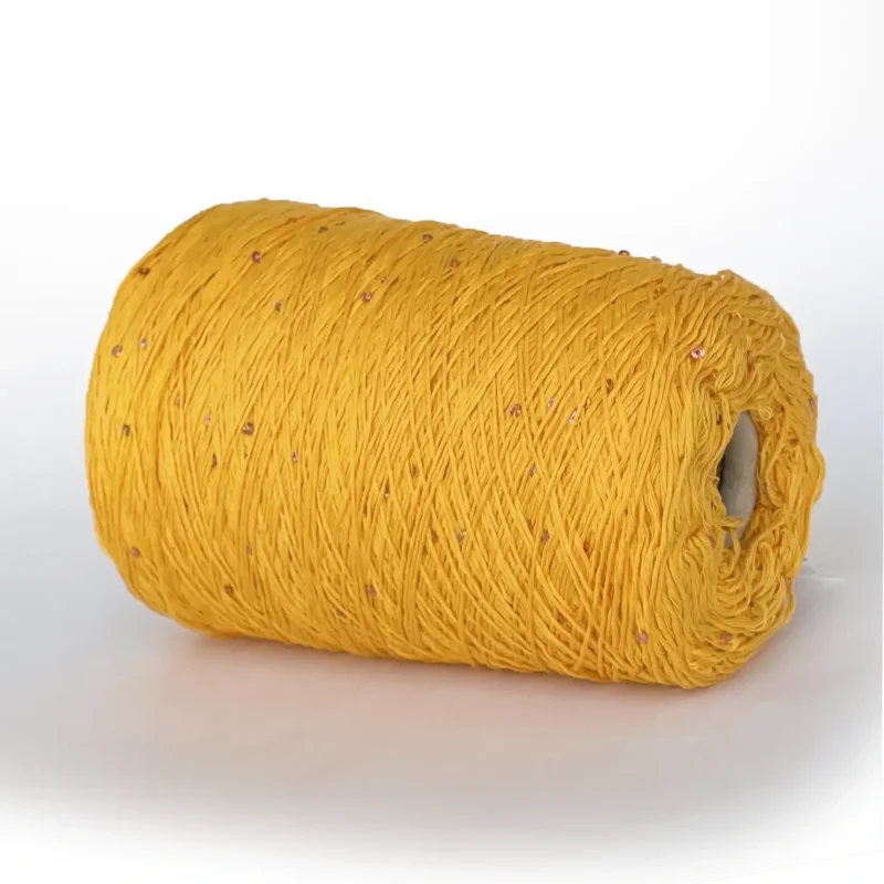 Італійська бавовняна пряжа з блиском G&G Cottone Paillettes