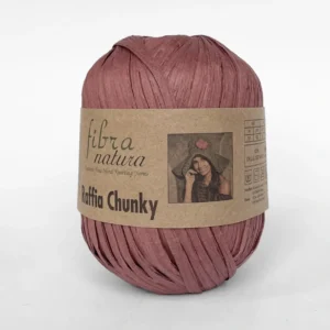 Пряжа з целюлози кольору махагон — Fibranatura Raffia Chunky
