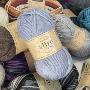 Alize Wooltime №51 блакитний — пряжа напівовна для шкарпеток, светрів і кардиганів. Магазин пряжі Поділ, Київ.