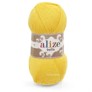 Пряжа 100% бавовна Alize Bella 110 ніжно-жовтий — купити в магазині пряжі на Київ, Хорива 1 А