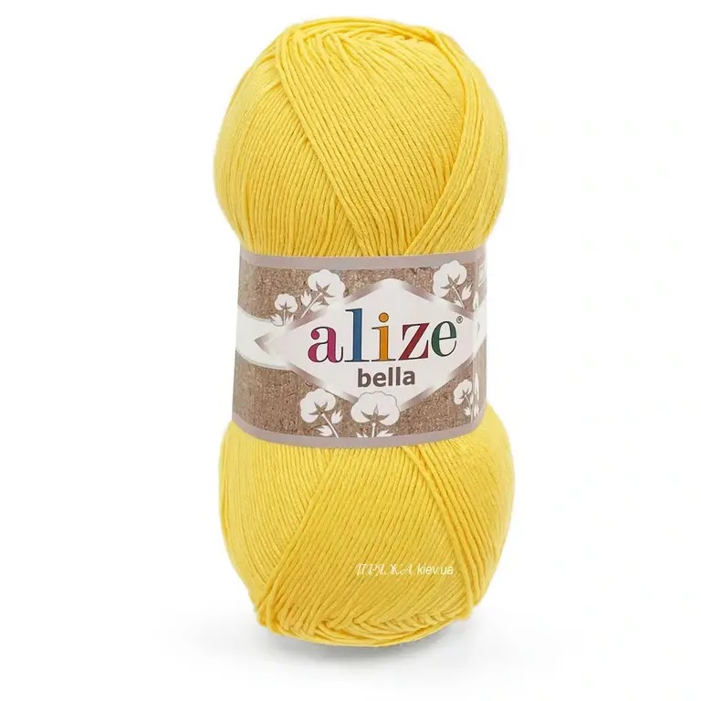 Пряжа 100% бавовна Alize Bella 110 ніжно-жовтий — купити в магазині пряжі на Київ, Хорива 1 А