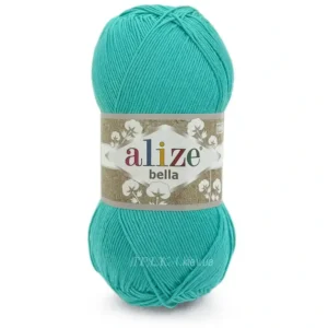 Пряжа 100% бавовна Alize Bella 477 тіффані — купити в магазині пряжі на Київ, Хорива 1 А