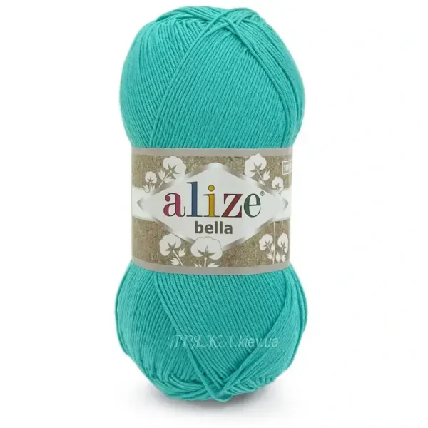Пряжа 100% бавовна Alize Bella 477 тіффані — купити в магазині пряжі на Київ, Хорива 1 А