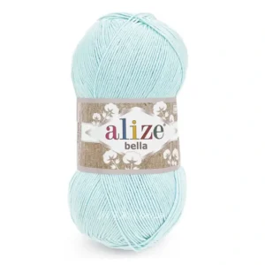 Пряжа 100% бавовна Alize Bella 514 світло блакитний — купити в магазині пряжі на Київ, Хорива 1 А