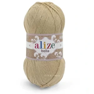 Пряжа 100% бавовна Alize Bella 76 бежевий — купити в магазині пряжі на Київ, Хорива 1 А