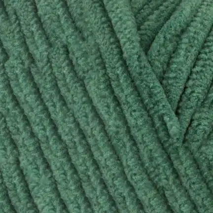 Плюшева пряжа Alize Velluto 532 зелений, 100% мікрополіестер, 100 г / 68 м — купити в Києві, пряжа для іграшок і пледів