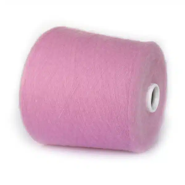 Бобінна пряжа альпака рожевий барбі Fibifil Fuzzy Італія 1500м/100г