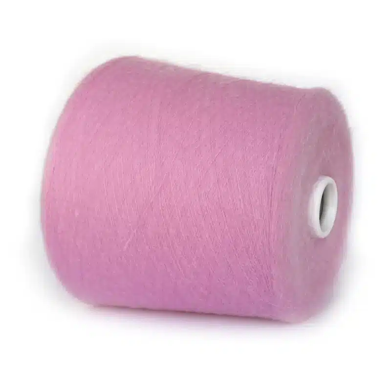 Бобінна пряжа альпака рожевий барбі Fibifil Fuzzy Італія 1500м/100г