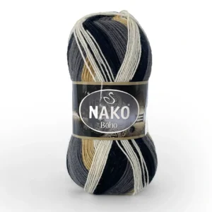 Шкарпеткова пряжа Нако Бохо Nako Boho 82041 — ідеальна для в’язання носків, Superwash, 75% вовна купити в магазині пряжі на Подолі, адрес Київ, Хорива 1 А