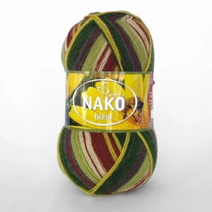 Носочна пряжа Nako Boho - Нако Бохо 82167 — ідеальна для в’язання носків, Superwash, 75% вовна купити в магазині пряжі на Подолі, адрес Київ, Хорива 1 А