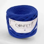 Трикотажна пряжа Confetti 7–9 мм синій волошковий колір ❗ 120 м ✓ 100% коттон ✓ Ідеальна для сумок і декору. Трикотажна пряжа купити в Україні, в магазині пряжі на Подолі за адресою Київ, Хорива 1 А