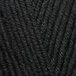 Alize Lanagold Classic чорний 60 — напіввовняна пряжа для в’язання гачком та спицями, магазин Київ Хорива 1А, 2 поверх