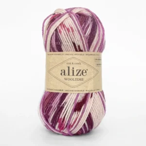 Alize Wooltime 11020 рожево-малиновий, пряжа напівшерсть для шкарпеток і светрів купити Київ, вул. Хорива 1 А