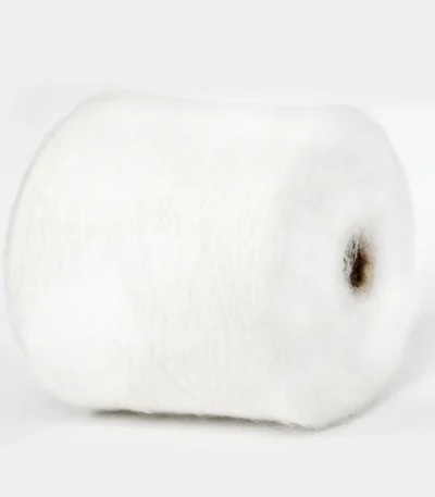 Пряжа Igea Astro Cento 999 білий – кідмохер Ігеа Астро Сенто з мериносом, бобінна пряжа Італія