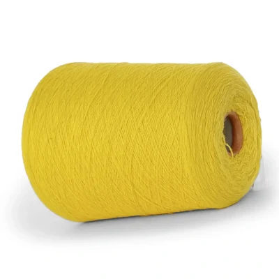 Пряжа кашемір купити Київ — бобінна пряжа Cariaggi 2/28 артикул 22091 Yellow Bright, склад 100% кашемір, метраж 1400м/100г