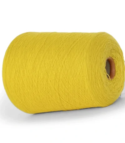 Пряжа кашемір купити Київ — бобінна пряжа Cariaggi 2/28 артикул 22091 Yellow Bright, склад 100% кашемір, метраж 1400м/100г