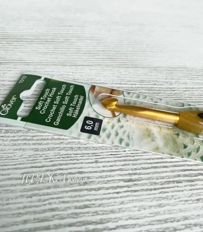 Clover Soft Touch (Японія) - гачок з ручкою 6,0 мм Кловер купити в магазині пряжі Київ, Хорива 1 А