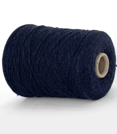 Пряжа Кашемір Лоро Піана Денвер в бобінах, колір синій меланж 8511, преміальна італійська пряжа для ручного та машинного в’язання, купити в Магазині пряжі Київ, вул Хорива 1 А