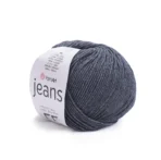 Пряжа напівбавовна Yarnart Jeans 28 графіт відтінок – магазин пряжі Київ, Хорива 1-А, підходить для в’язання дитячих речей та іграшок