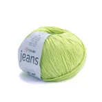 Пряжа напівбавовна Yarnart Jeans 29 фісташка відтінок – магазин пряжі Київ, Хорива 1-А, підходить для в’язання дитячих речей та іграшок