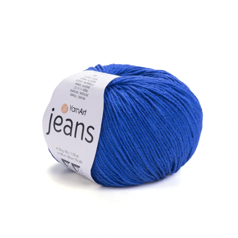 Пряжа напівбавовна Yarnart Jeans 47, сірий відтінок – магазин пряжі Київ, Хорива 1-А, підходить для в’язання дитячих речей та іграшок