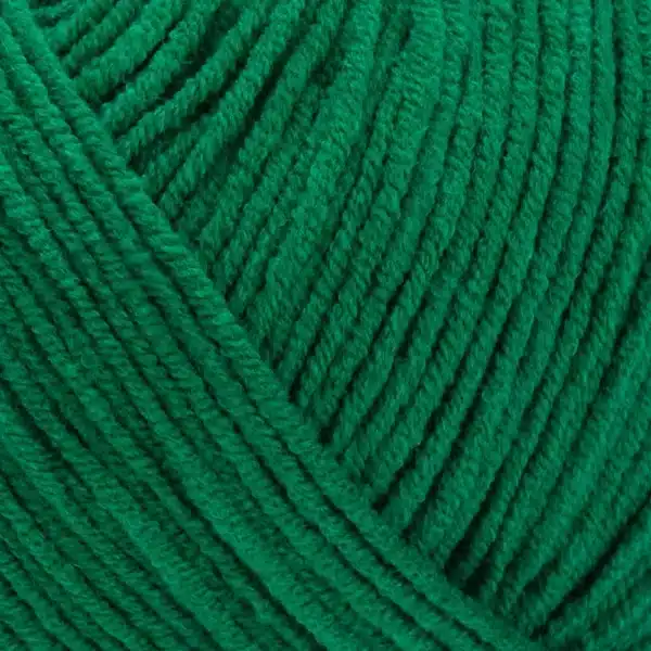 Пряжа YarnArt Jeans 52 зелений — купити в магазині пряжі з доставкою по Україні. Ярнарт Джинс для іграшок і в'язання одягу. Склад: 55% бавовна, 45% поліакрил