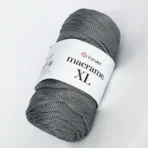 Yarnart Macrame XL 159 сірий шнур макраме 3 мм для в’язання сумок і рюкзаків купити в магазині пряжі Київ, Хорива 1 А 2 поврех