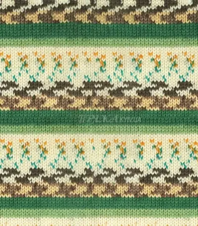 Алізе Вултайм / Alize Wooltime 11021 молочно-коричнево-зелений, секційна пряжа напівшерсть для шкарпеток і светрів купити в магазині пряжі Київ, Хорива 1 А