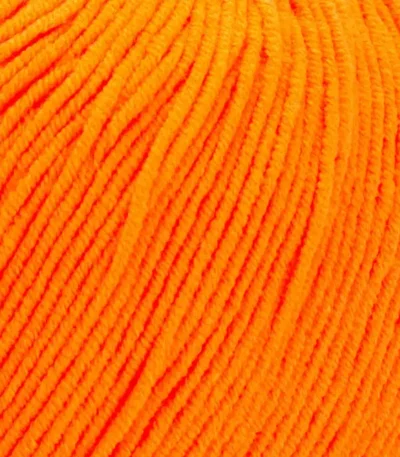 Пряжа Yarnart Jeans 77 , оранжевий відтінок – магазин пряжі Київ, Хорива 1-А, підходить для в’язання дитячих речей та іграшок