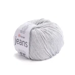 Пряжа напівбавовна Yarnart Jeans 49, сірий відтінок – магазин пряжі Київ, Хорива 1-А, підходить для в’язання дитячих речей та іграшок