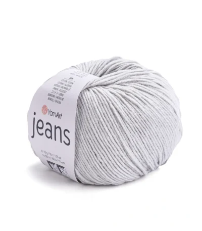 Пряжа напівбавовна Yarnart Jeans 49, сірий відтінок – магазин пряжі Київ, Хорива 1-А, підходить для в’язання дитячих речей та іграшок