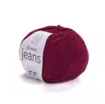 Пряжа Yarnart Jeans 66, бордовий відтінок – магазин пряжі Київ, Хорива 1-А, підходить для в’язання дитячих речей та іграшок